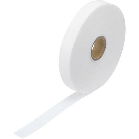 TRU COMPONENTS TC-MGTP-15WE203 Collier de serrage auto-agrippant pour grouper partie velours et partie agrippante blanc