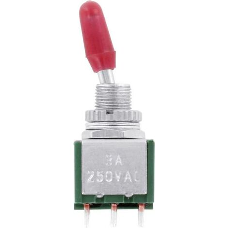 TRU COMPONENTS TC-MK225 TC-MK225 Interrupteur à levier 125 V/AC 2 x On/On à accrochage 1 pc(s) S602001