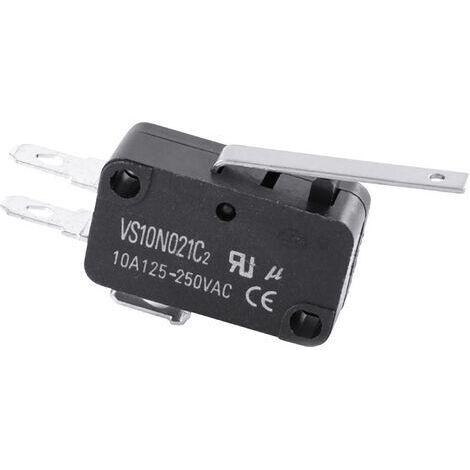 TRU COMPONENTS TC-MS22 Microrupteur TC-MS22 10 A à rappel 1 pc(s) S601021