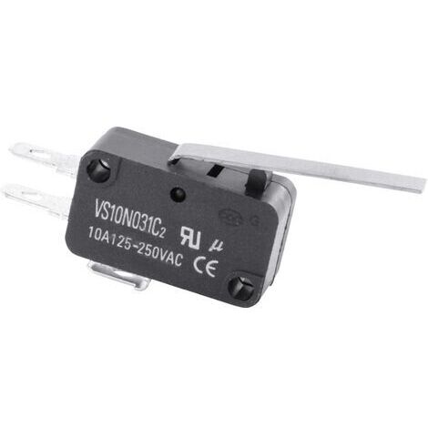 TRU COMPONENTS TC-MS23 Microrupteur TC-MS23 10 A à rappel 1 pc(s) S601251