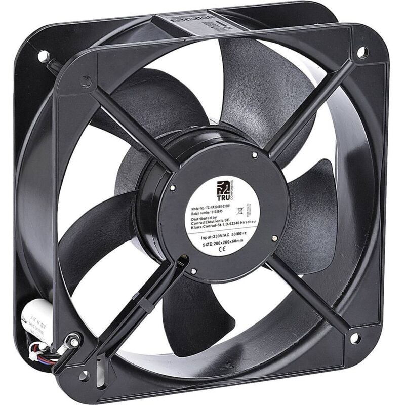 TC-NA20060-230B1 Ventilateur axial 230 v/ac 890 m³/h (l x l x h) 200 x 200 x 60 mm - Tru Components