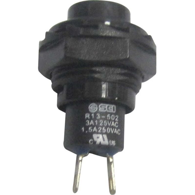 1587730 TC-R13-502A-05BK Pulsante 250 v/ac 1.5 a 1x Off / (On) Momentaneo 1 pz. - Tru Components