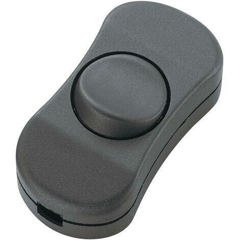 TRU COMPONENTS TC-R13-901 Schnurschalter  Schwarz 1 x Aus/Ein 3 A   1 St.
