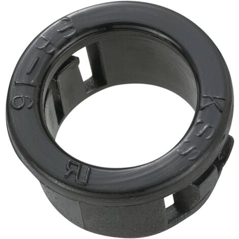 TRU COMPONENTS TC-SBR16203 Passe-câbles Ø max. des bornes 12.7 mm Epaisseur de plaque (maxi) 3.2 mm Polyamide noir 100