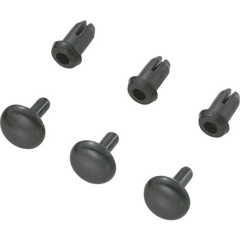 TRU COMPONENTS TC-SRR-355K203 TC-10820808 Spreizniete Loch-Ø 3 mm  Schwarz 1000 St.