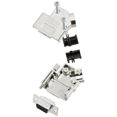 TRU COMPONENTS TCD45PKM09DBSK 7709468 Kit embase SUB-D femelle 45 ° Nombre de pôles: 9 fût à souder 1 pc(s)