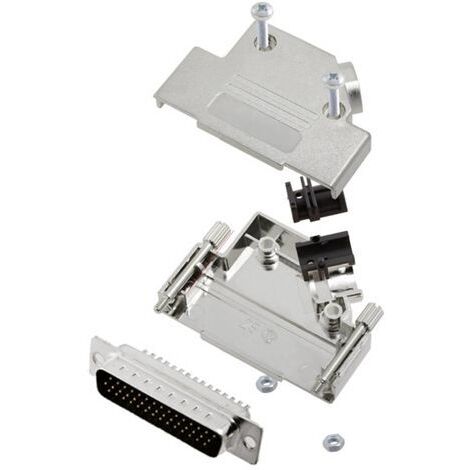 TRU COMPONENTS TCD45PKM25HDP44K 7709452 Kit embase SUB-D mâle 45 ° Nombre de pôles: 44 fût à souder 1 pc(s)
