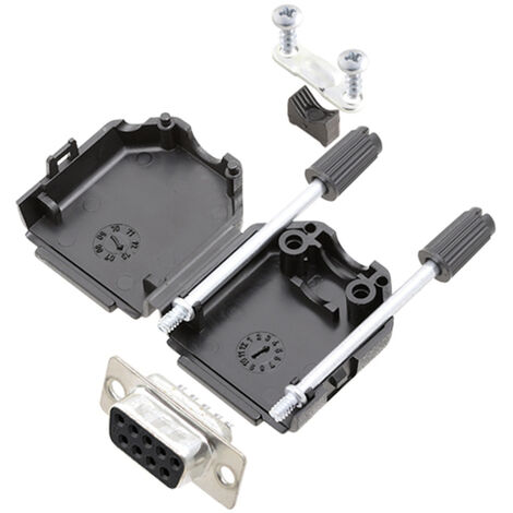 TRU COMPONENTS TCDPPK09BKDMSK 7709028K D-SUB Buchsenleisten-Set 180 ° Polzahl: 9 Lötkelch 1 St.