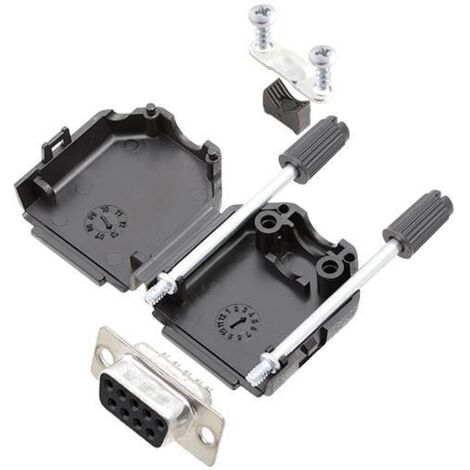 TRU COMPONENTS TCDPPK09BKDMSK 7709028K Kit embase SUB-D femelle 180 ° Nombre de pôles: 9 fût à souder 1 pc(s) R542741