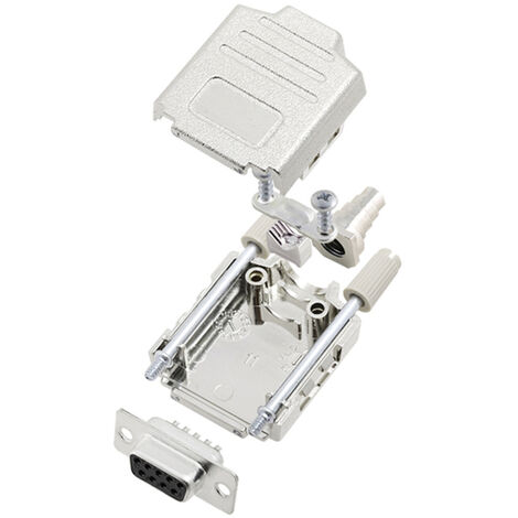 TRU COMPONENTS TCDPPK09MDMSK 7708880 D-SUB Buchsenleisten-Set 180 ° Polzahl: 9 Lötkelch 1 St.
