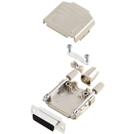 TRU COMPONENTS TCDPPK15MHDS26K 7709072 D-SUB Buchsenleisten-Set 180 ° Polzahl: 26 Lötkelch 1 St.