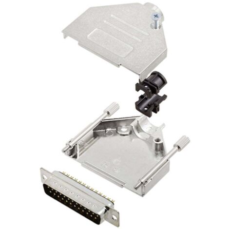 TRU COMPONENTS TCDTZK25DMPK 7708988 KIT connettori maschio SUB-D 180 ° Numero Poli (num): 25 Punte a saldare 1 pz.