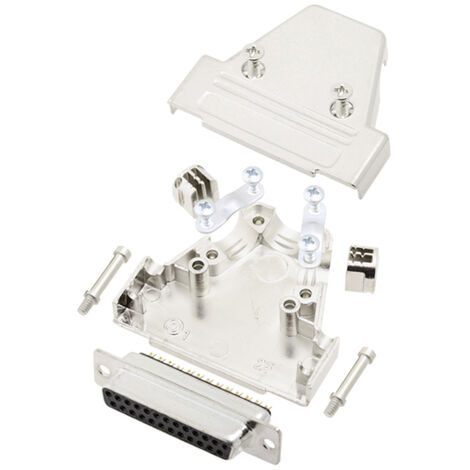 TRU COMPONENTS TCTRIM25DBSK 7709900 D-SUB Buchsenleisten-Set 180 ° Polzahl: 25 Lötkelch 1 St.