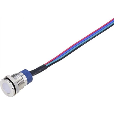 TRU COMPONENTS Voyant lumineux RVB 12 V, 24 V 1 pc(s) Y714382