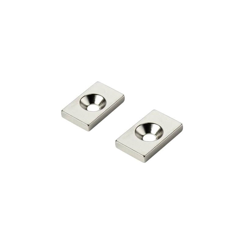 W20L12T3-M4 aimant permanent rectangulaire (l x l x h) 20 x 12 x 3 mm N35 température limite (max.): 80 °c - Tru Components