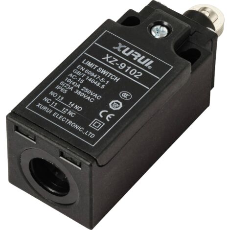 TRU COMPONENTS XZ-9/102 Interrupteur de fin de course 250 V/AC 10 A poussoir à galet à rappel IP65 1 pc(s) S805831