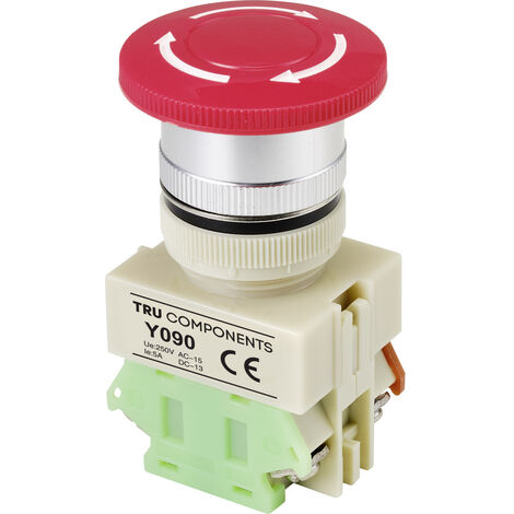 TRU COMPONENTS Y090 Not-Aus-Schalter   5 A 1 Öffner IP40 1 St.
