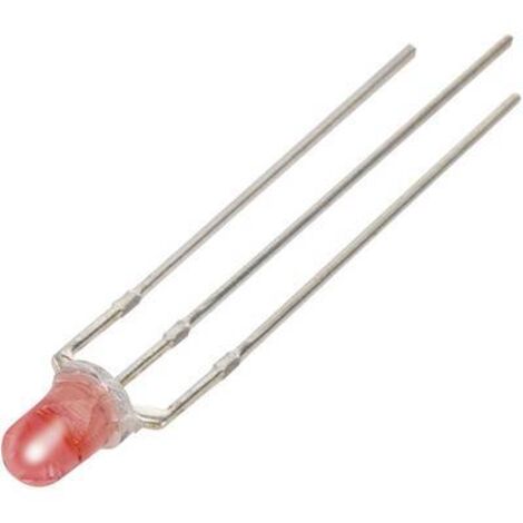 TRU COMPONENTS YBR-30FRW00-A LED rouge, blanc rond 3 mm 1000 mcd, 1870 mcd 46 °, 44 ° 20 mA, 20 mA 2 V, 3.3 V S818131