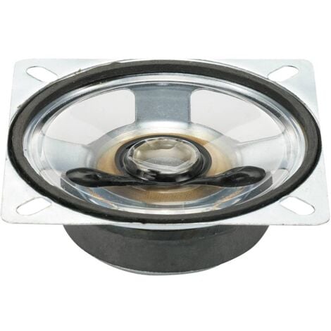 TRU COMPONENTS YD66-5-4F45M-G 6.6 cm Haut-parleur miniature 8 Ω membrane en plastique, membrane transparente, résiste à