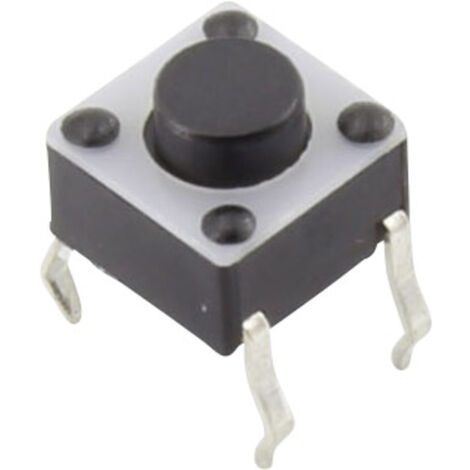 TRU COMPONENTS YST-1102A Drucktaster 12 V/DC 0.05 A 1 x Aus/(Ein) tastend  (L x B) 6 mm x 6 mm  1 St