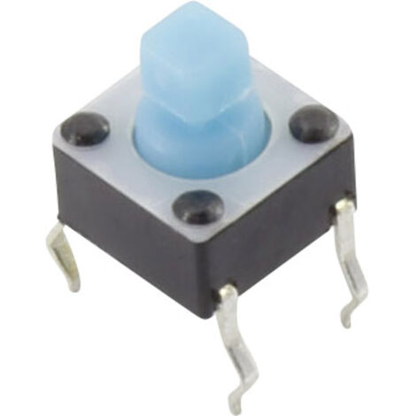 TRU COMPONENTS YST-1102T Drucktaster 12 V/DC 0.05 A 1 x Aus/(Ein) tastend  (L x B) 6 mm x 6 mm  1 St