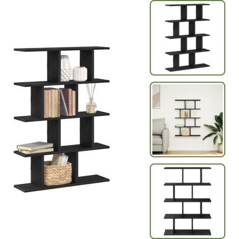 Truciolato - vidaXL Mensola a Cubo da Parete 12 Scomparti Nero in Truciolato - Arredamento casa