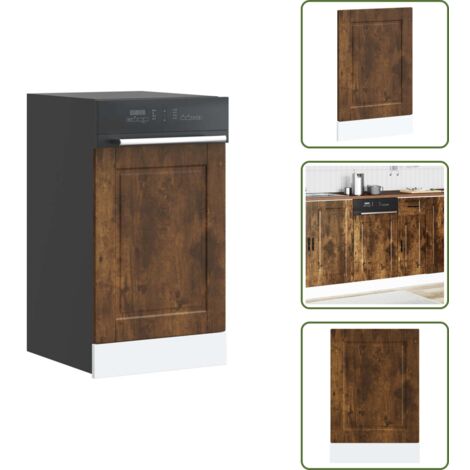 Truciolato - vidaXL Pannello Lavastoviglie Porto Rovere Fumo 45x1,5x67 cm - Rovere fumo