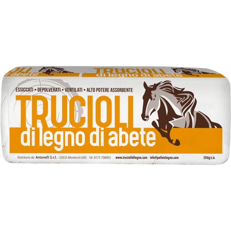 Image of Lettiera cavalli trucioli 100 % Abete - Avicoli e Roditori - 20 kg