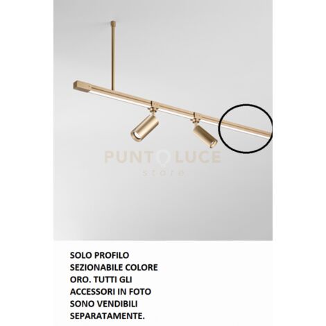 TRUCK PROFILO IN ALLUMINIO 3MT IP65 ORO SEZIONABILE