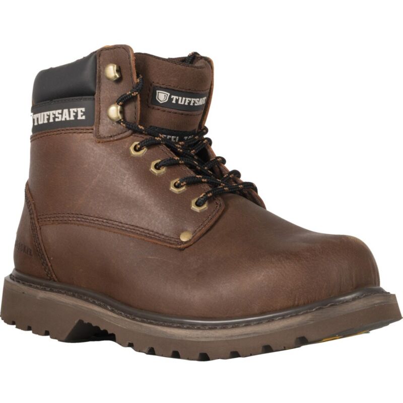 Tuffsafe Brown Trucker Safety Boots - Size 10