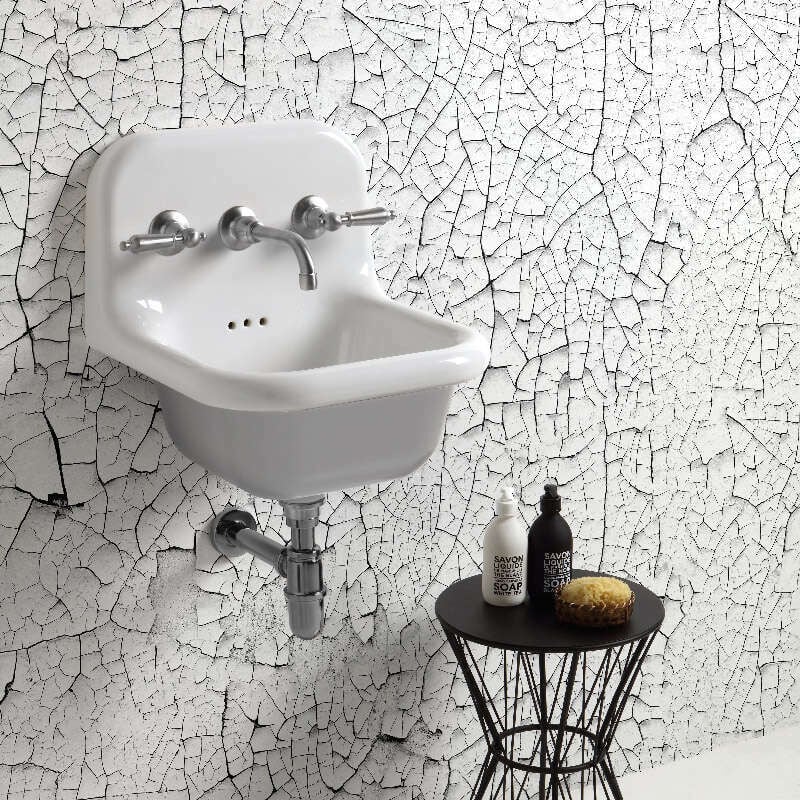 True colors - lavabo retro - Lavabi - Grigio - 42x42x46CM