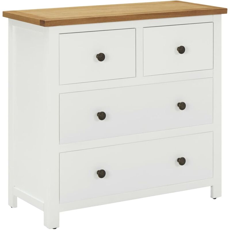 True Deal - Commode 80x35x75 cm Bois de chêne massif