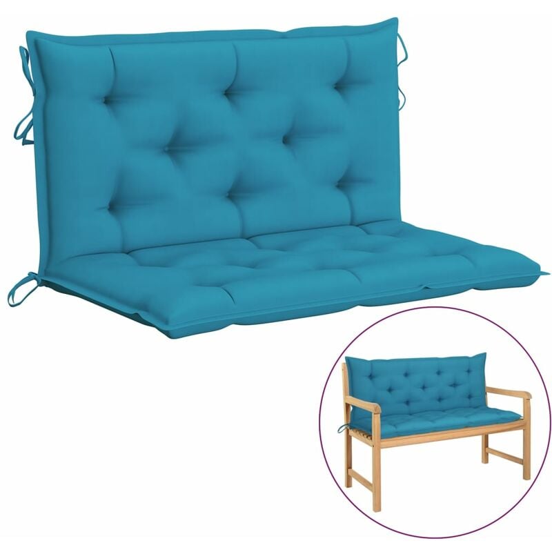 Coussin de balancelle Bleu clair 100 cm Tissu