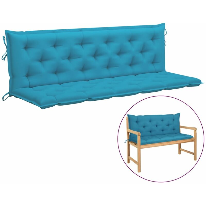 Coussin de balancelle Bleu clair 180 cm Tissu
