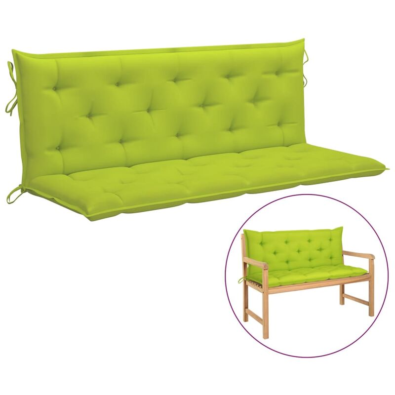 Coussin de balancelle Vert vif 150 cm Tissu
