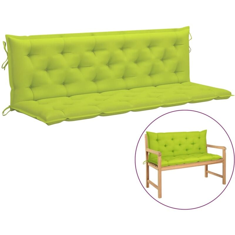 Coussin de balancelle Vert vif 180 cm Tissu