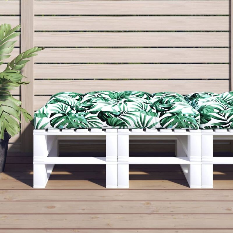 Coussin de siège de jardin Vert 120x80x10 cm Tissu