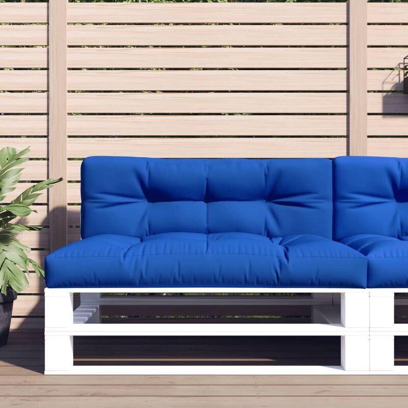 Coussins de canapé palette 2 pcs Bleu royal