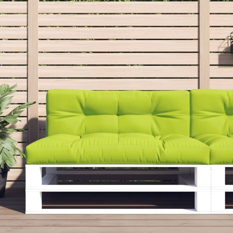 Coussins de canapé palette 2 pcs Vert vif