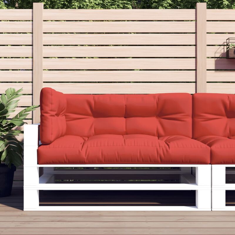 Coussins de canapé palette 3 pcs Rouge