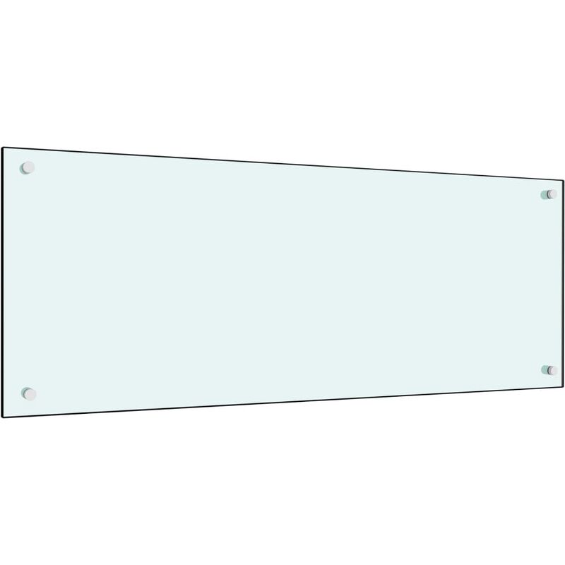 Dosseret de cuisine Blanc 100 x 40 cm Verre trempé