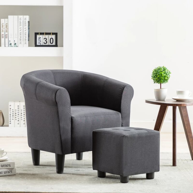 True Deal - Fauteuil Noir Tissu
