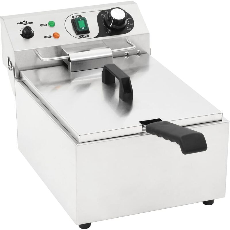 Friteuse électrique Acier inoxydable 10 L 3000 W - True Deal