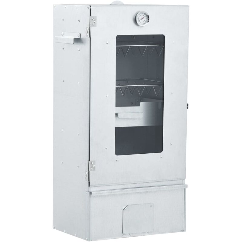 Fumoir de four à bbq avec 1 kg de copeaux de bois 44,5x29x83 cm
