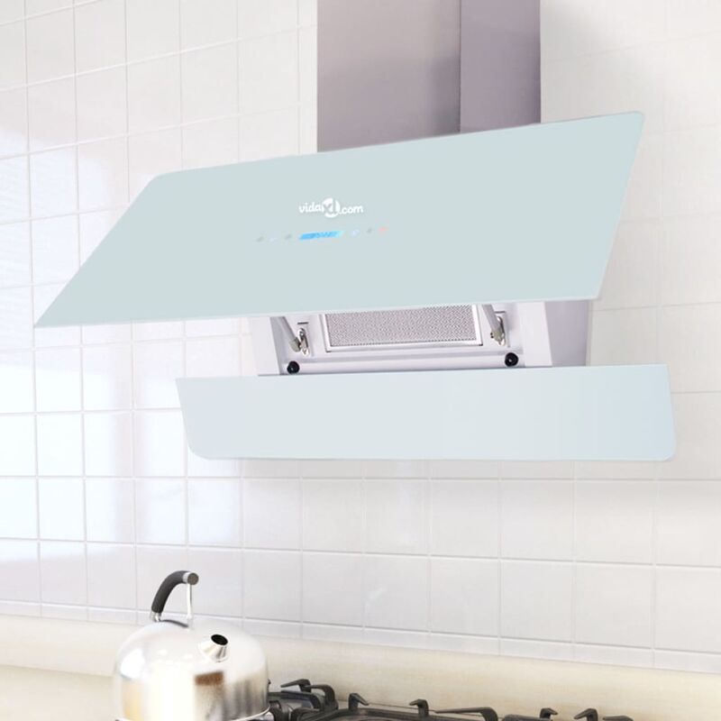 Hotte avec écran tactile Blanc 900 mm - True Deal