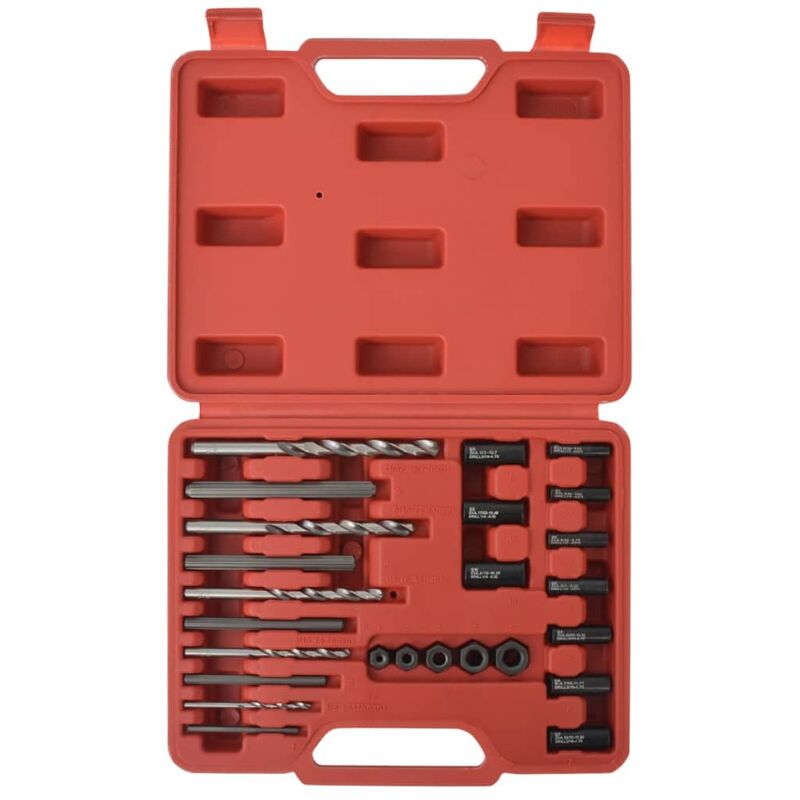 Kit d'extracteurs de boulons Acier 25 pièces