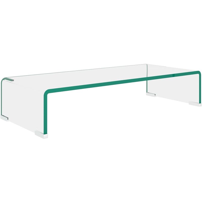 True Deal - Meuble TV / pour moniteur 60 x 25 x 11 cm Verre transparent