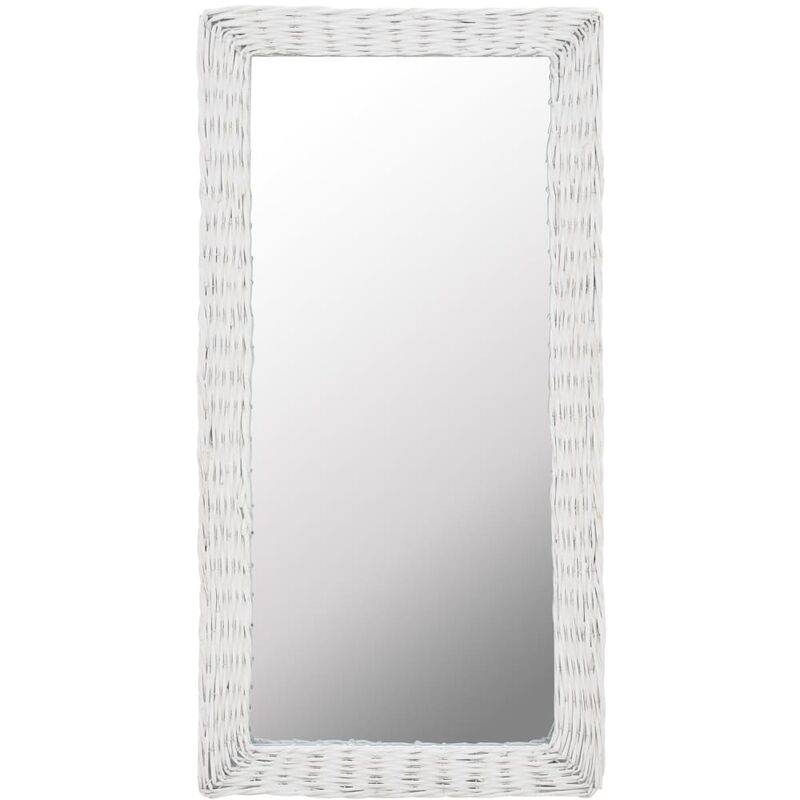 True Deal - Miroir Osier Blanc 50 x 100 cm