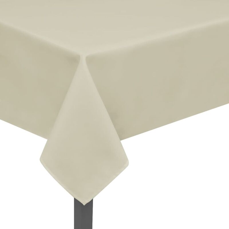 Nappes 5 pièces 190 x 130 cm Crème