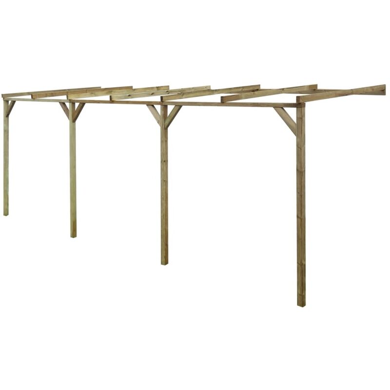 Pergola à appentis 2 x 6 x 2,2 m Bois